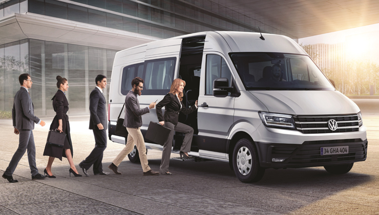 Volkswagen Crafter servis ve okul yollarda