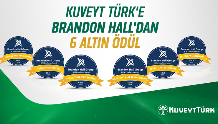 Kuveyt Türk’ün İK uygulamalarına Brandon Hall’dan 6 altın ödül