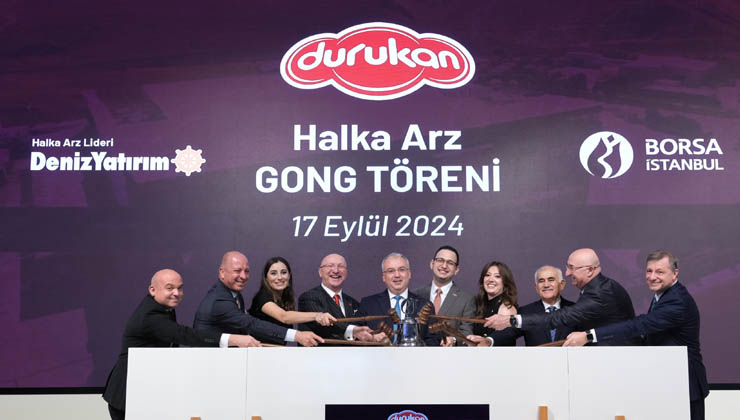 Borsa İstanbul’da gong Durukan Şekerleme için çaldı